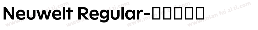 Neuwelt Regular字体转换